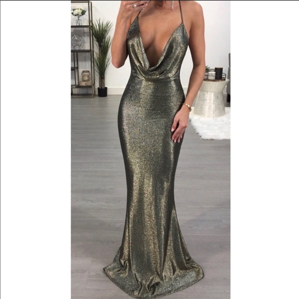 Gold maxi gown